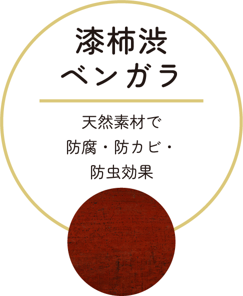 漆柿渋 ベンガラ 天然素材で防腐・防カビ・防虫効果
